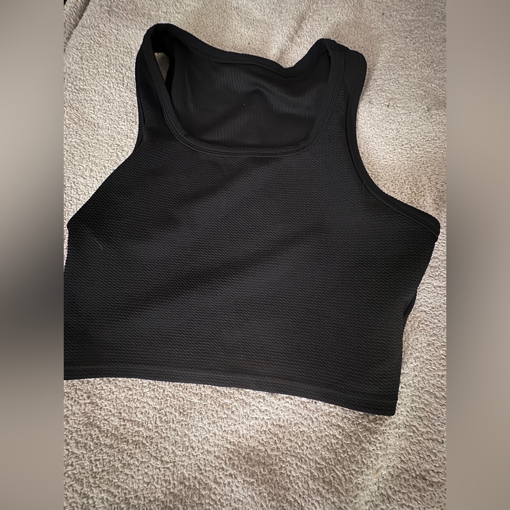 SHEIN Black Sleeveless Crop Top